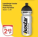 Layenberger Isostar Trinkflasche, Push Pull Silver Angebote von Isostar bei GLOBUS Duisburg für 2,49 €