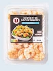 Crevettes Décortiquées Nature ou Sauce Persillade ou Sauce Pimentée - U en promo chez U Express La Rochelle à 2,34 €