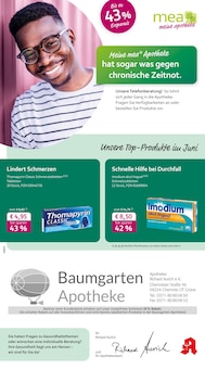 mea - meine apotheke Prospekt der Woche "Unsere Juni-Angebote" Seite 1, 01.06.2025 bis 30.06.2025 für Mittelbach Aktueller mea - meine apotheke Prospekt "Unsere Juni-Angebote" Seite 1 von 4 Seiten für Mittelbach