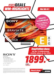 MediaMarkt Saturn 4K Fernseher im Prospekt 