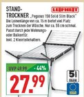 Standtrockner Pegasus 150 Solid Slim Black Angebote von Leifheit bei Marktkauf Iserlohn für 27,99 €