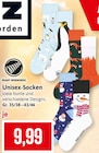 Unisex-Socken bei Kaufhaus Stolz im Heiligenhafen Prospekt für 9,99 €