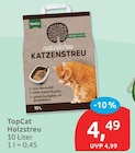 Holzstreu von TopCat im aktuellen budni Prospekt