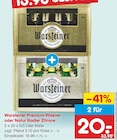 Premium Pilsener oder Natur Radler Zitrone im Angebot bei Netto Marken-Discount in Wismar Premium Pilsener oder Natur Radler Zitrone Angebote von Warsteiner bei Netto Marken-Discount Wismar für 16,99 €