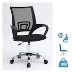 Fauteuil de bureau JUNIOR AMY - accoudoirs fixes - noir - Officepro en promo chez Bureau Vallée Fauteuil de bureau JUNIOR AMY - accoudoirs fixes - noir - Officepro dans le catalogue Bureau Vallée