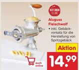 Aluguss Fleischwolf im Angebot bei Netto Marken-Discount in Chemnitz Aluguss Fleischwolf Angebote bei Netto Marken-Discount Chemnitz für 14,99 €
