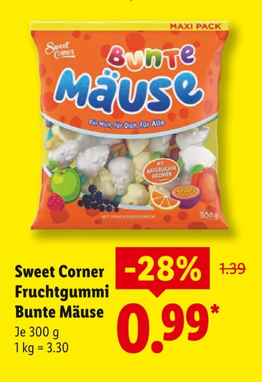 Fruchtgummi Bunte Mäuse