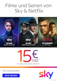 Sky Prospekt: Filme und Serien von Sky & Netflix, 1 Seite, 01.06.2022 - 30.06.2022