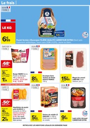 Prix et réduction Dinde dans le prospectus Carrefour en cours Offre Dinde dans le catalogue Carrefour du moment à la page 46