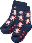 ABS Socken mit Weihnachtsmann-Muster, blau & rot, Gr. 27/29 Angebote von PUSBLU bei dm-drogerie markt Plauen für 2,50 €