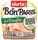 Promo JAMBON LE BON PARIS A L'ETOUFFEE CONSERVATION SANS NITRITE à 0,94 € dans le catalogue Super U à Juziers