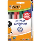 27 stylos bille ''Cristal'' - BIC en promo chez Carrefour 27 stylos bille ''Cristal'' - BIC dans le catalogue Carrefour