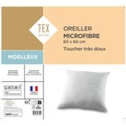 Oreiller "Microfibre" - TEX HOME en promo chez Carrefour Oreiller "Microfibre" - TEX HOME dans le catalogue Carrefour