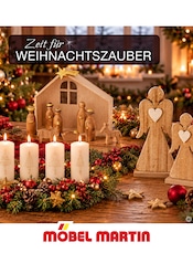 Adventskranz im Möbel Martin Prospekt in Hofheim Aktueller Möbel Martin Prospekt mit Adventskranz, "ZEIT FÜR WEIHNACHTSZAUBER", Seite 1
