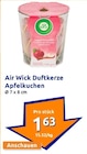 Duftkerze Apfelkuchen Angebote von Air Wick bei Action Neu-Ulm für 1,63 €