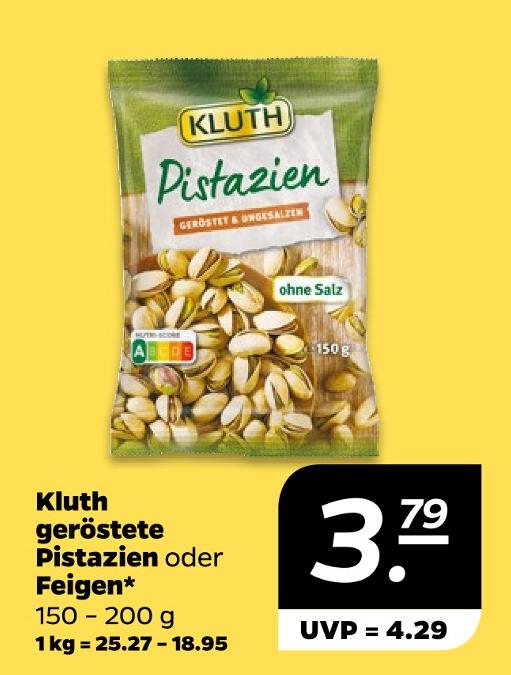 Geröstete Pistazien oder Feigen