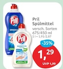 Spülmittel Original von Pril für 1,29 € bei budni im Angebot Spülmittel Original von Pril im aktuellen budni Prospekt