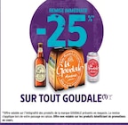Intermarché Super Glandon - Promo -25% remise immédiate sur tout GOUDALE Promo -25% remise immédiate sur tout GOUDALE à dans le catalogue Intermarché Super à Glandon