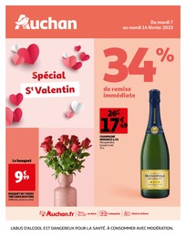 Prospectus Auchan Hypermarché en cours, "Spécial Saint-Valentin", 16 pages