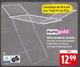 Wäscheständer Stabilo im Angebot bei E center in Rodgau Wäscheständer Stabilo Angebote von eurogold bei E center Rodgau für 12,99 €