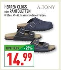Herren Clogs oder Pantoletten im Angebot bei Marktkauf in Coesfeld Herren Clogs oder Pantoletten Angebote von A. Tony bei Marktkauf Coesfeld für 14,99 €