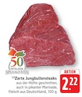 Zarte Jungbullensteaks bei EDEKA im Klingenmünster Prospekt für 2,22 €