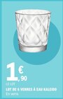 Lot de 6 verres à eau kaleido dans le catalogue E.Leclerc