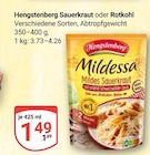 Aktuelles Mildessa Sauerkraut Angebot bei GLOBUS in Braunschweig ab 1,49 €