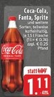 Aktuelle Coca Cola Angebote bei E center in Meerbusch Aktuelles Coca-Cola, Fanta, Sprite Angebot bei E center in Meerbusch ab 1,11 €
