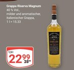 Grappa Riserva Magnum Angebote bei GLOBUS Erlangen für 22,99 €