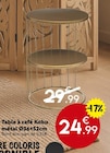 Table à café Kobu métal - Maxi Bazar Table à café Kobu métal à 24,99 € dans le catalogue Maxi Bazar
