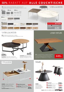 Wohnzimmertisch im Zurbrüggen Prospekt "IHR EINRICHTUNGSHAUS DER EXTRAKLASSE" mit 53 Seiten (Bochum)