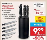 Messerblock Angebote von GOURMETMAXX bei Netto Marken-Discount Freiberg für 9,99 €