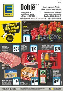 EDEKA Prospekt für Lünne mit 24 Seiten EDEKA Prospekt für Lünne: Aktuelle Angebote, 24 Seiten, 17.01.2022 - 22.01.2022