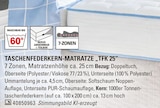 Aktuelle Matratze Angebote bei Höffner in Dresden Aktuelles TASCHENFEDERKERN-MATRATZE „TFK 25“ Angebot bei Höffner in Dresden ab 349,99 €