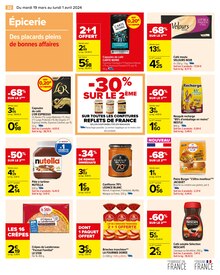 Promo Nutella dans le catalogue Carrefour du moment à la page 34