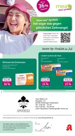 mea - meine apotheke Apotheken Prospekt der aktuellen Woche mit 4 Seiten, gültig von 01.07.2026 bis 31.07.2026, in Püttlingen und Umgebung Aktueller mea - meine apotheke Apotheken Prospekt in Püttlingen und Umgebung, "Unsere Juli-Angebote" mit 4 Seiten, 01.07.2026 - 31.07.2026