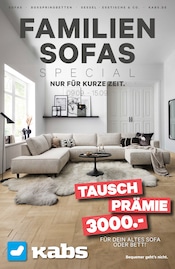 Aktueller Kabs Prospekt mit Fernsehsessel, "FAMILIENSOFAS SPECIAL!", Seite 1