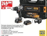 Perceuse visseuse à percussion sans fil brushless powerstack mclaren dcd85me2gt-qw 18v - DEWALT en promo chez Screwfix Sarcelles à 249,99 €