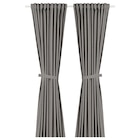 2 Gardinen + Raffhalter dunkelgrau/mit Gardinenband im Angebot bei IKEA in Stuttgart 2 Gardinen + Raffhalter dunkelgrau/mit Gardinenband Angebote von LENDA bei IKEA Stuttgart für 25,49 €