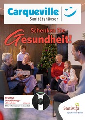 Aktueller Sanitäts- und Gesundheitshaus Carqueville GmbH Sanitätshaus Prospekt in Gera und Umgebung, "Schenken Sie Gesundheit!" mit 6 Seiten, 13.11.2024 - 31.01.2025