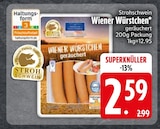 Wiener Würstchen Angebote von Strohschwein bei EDEKA Augsburg für 2,59 €