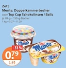 Monte Doppelkammerbecher von Zott im aktuellen V-Markt Prospekt für 0,79 €