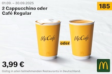 McDonalds Cappuccino im Prospekt 
