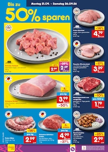 Fleisch im Netto Marken-Discount Prospekt "Aktuelle Angebote" mit 71 Seiten (Saarbrücken)