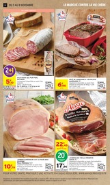 Promos Jambon cuit dans le catalogue "EN GROS, C'EST MOINS CHER" de Intermarché Super à la page 6