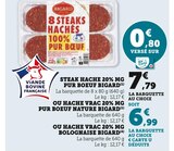 Steak Haché 20% MG Pur Boeuf - Bigard en promo chez Hyper U Périgueux à 6,99 €