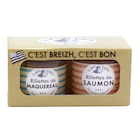 Promo Duo de rillettes maquereau citron confit et saumon poivre de Sichuan Le Père Eugène à 6,49 € dans le catalogue Gamm vert à Brie-Comté-Robert