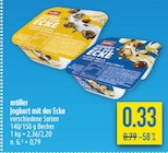 Joghurt mit der Ecke bei diska im Hof Prospekt für 0,33 €