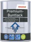 Premium-Buntlack von toom im aktuellen toom Baumarkt Prospekt für 8,99 €